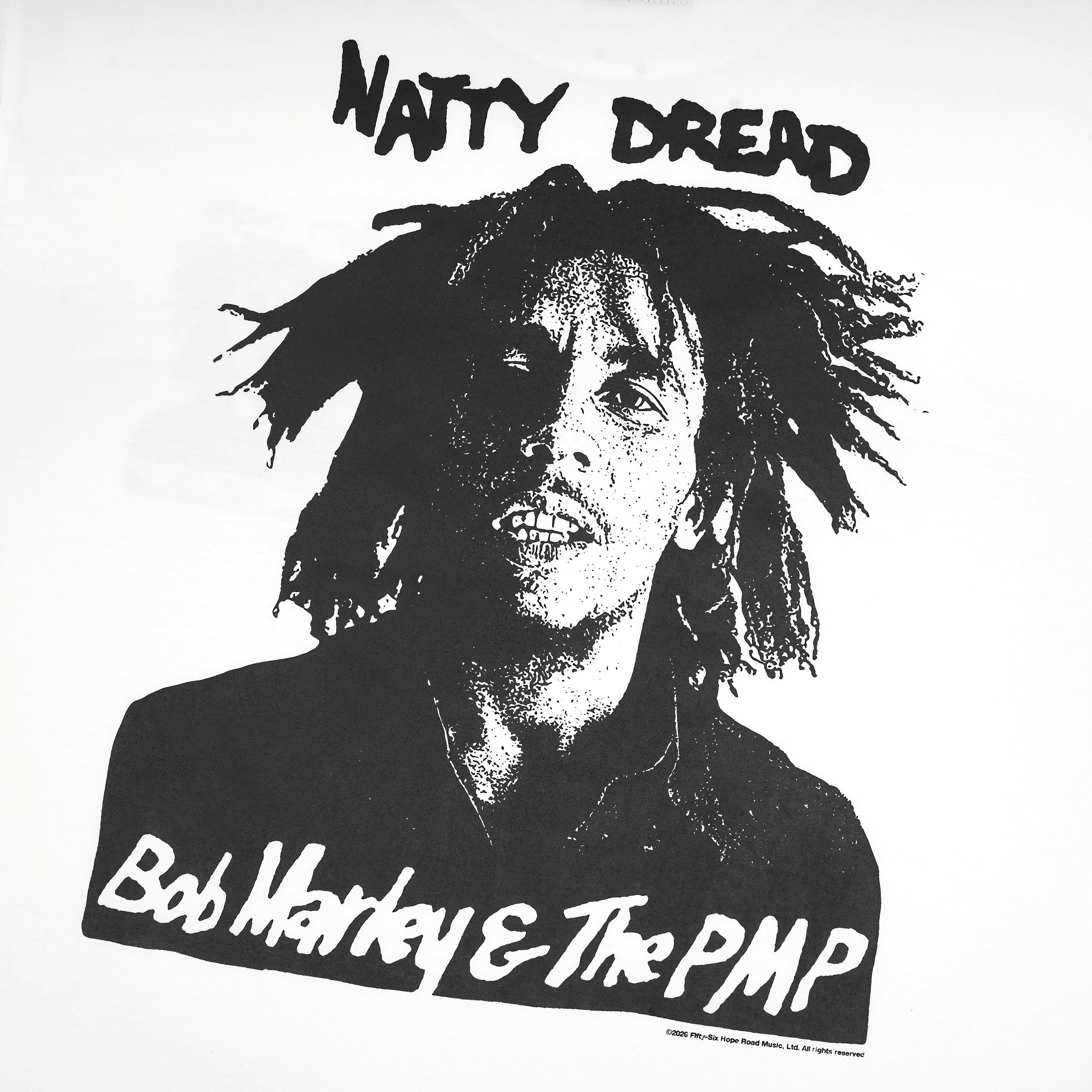 Pot Meets Pop x Bob Marley - Natty Dread Longsleeve White