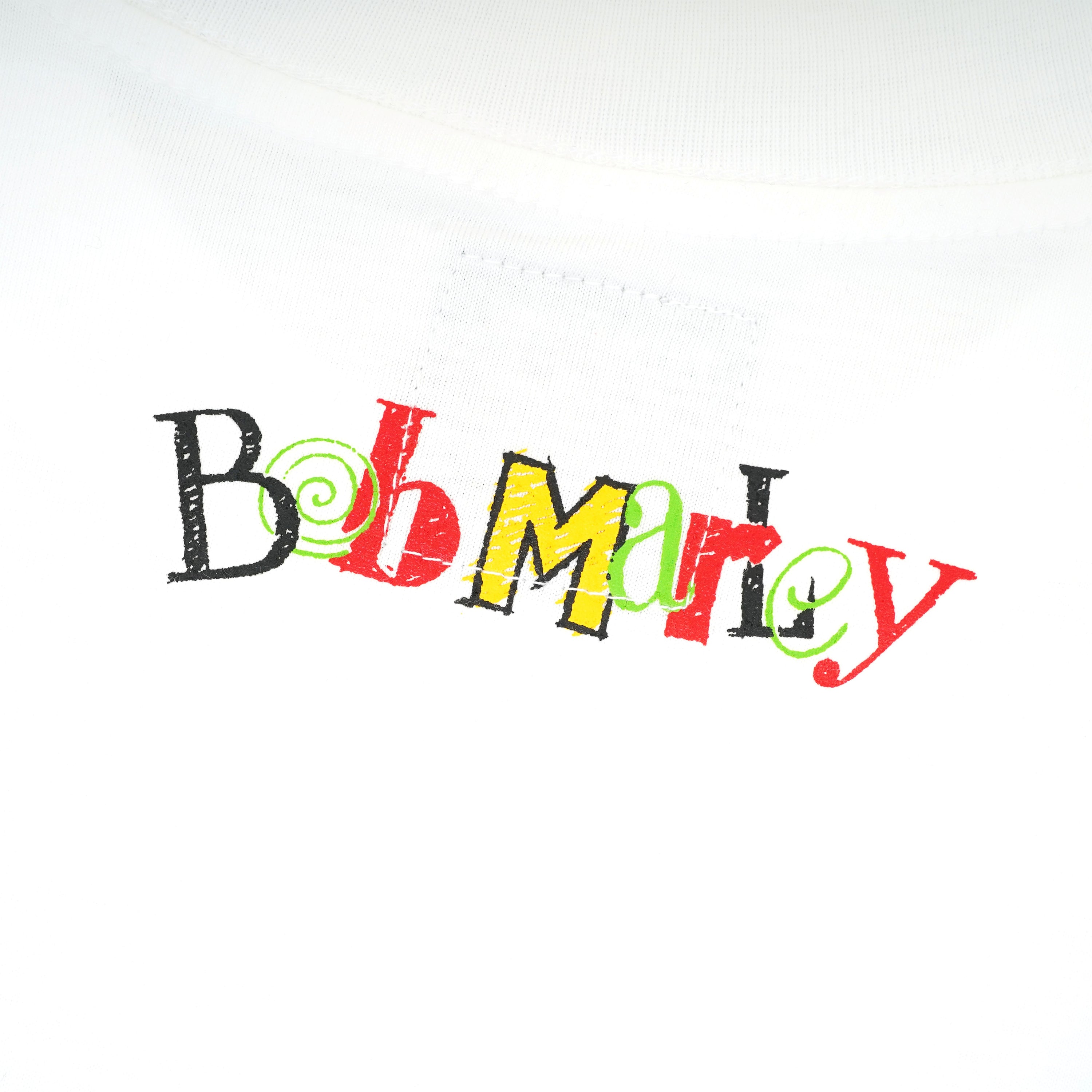 Pot Meets Pop x Bob Marley - Sketch Tee White