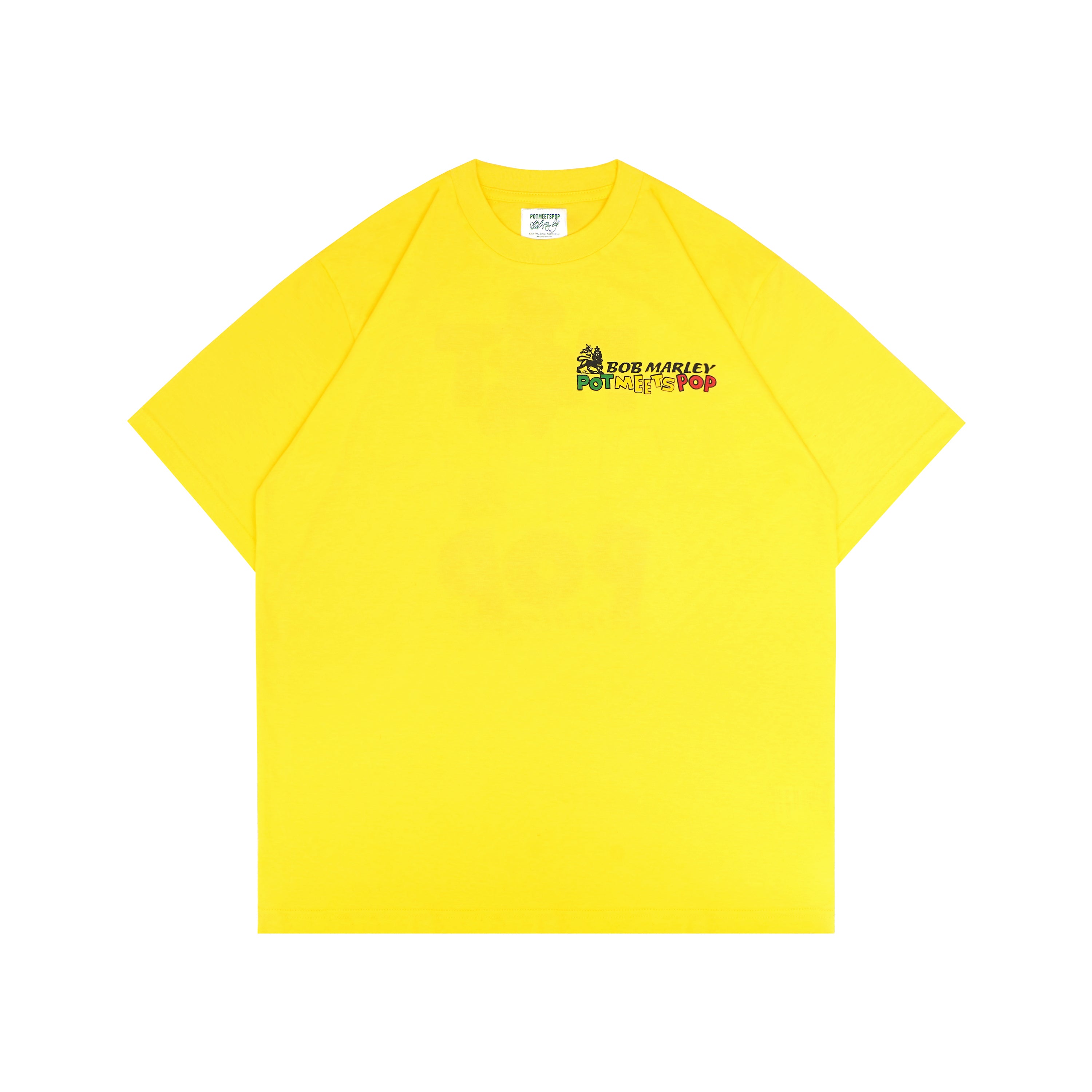 Pot Meets Pop x Bob Marley - Lion Tee Yellow