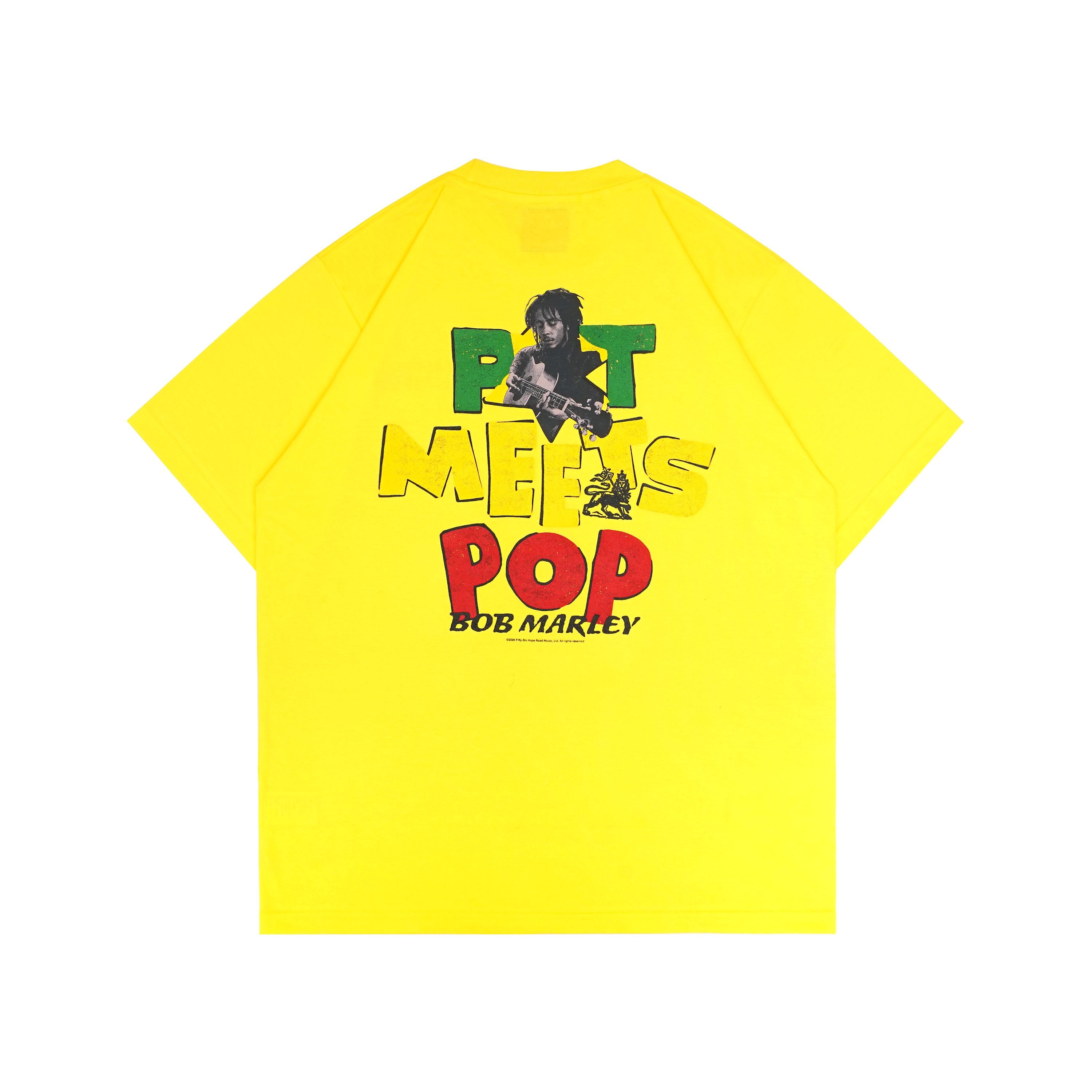 Pot Meets Pop x Bob Marley - Lion Tee Yellow