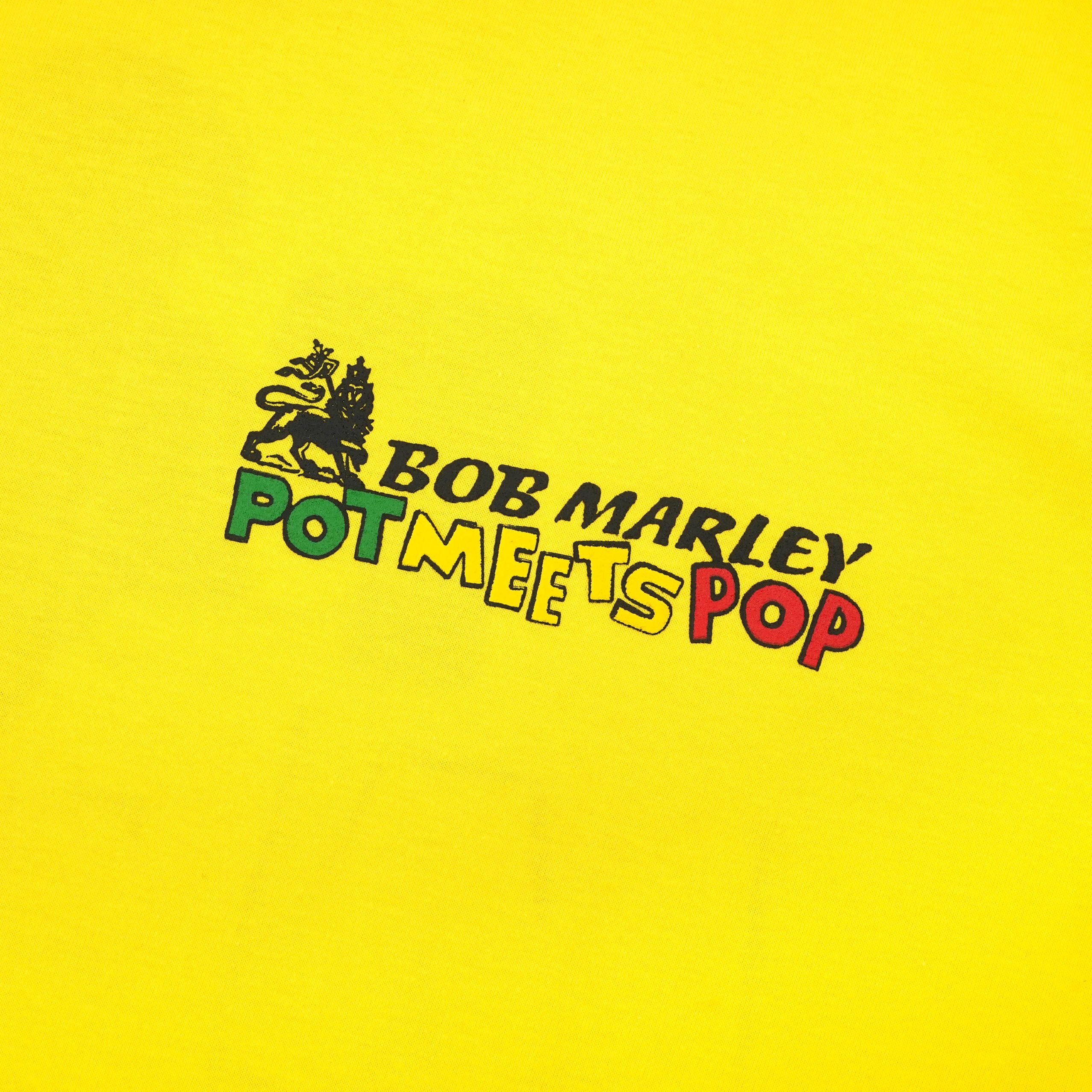 Pot Meets Pop x Bob Marley - Lion Tee Yellow