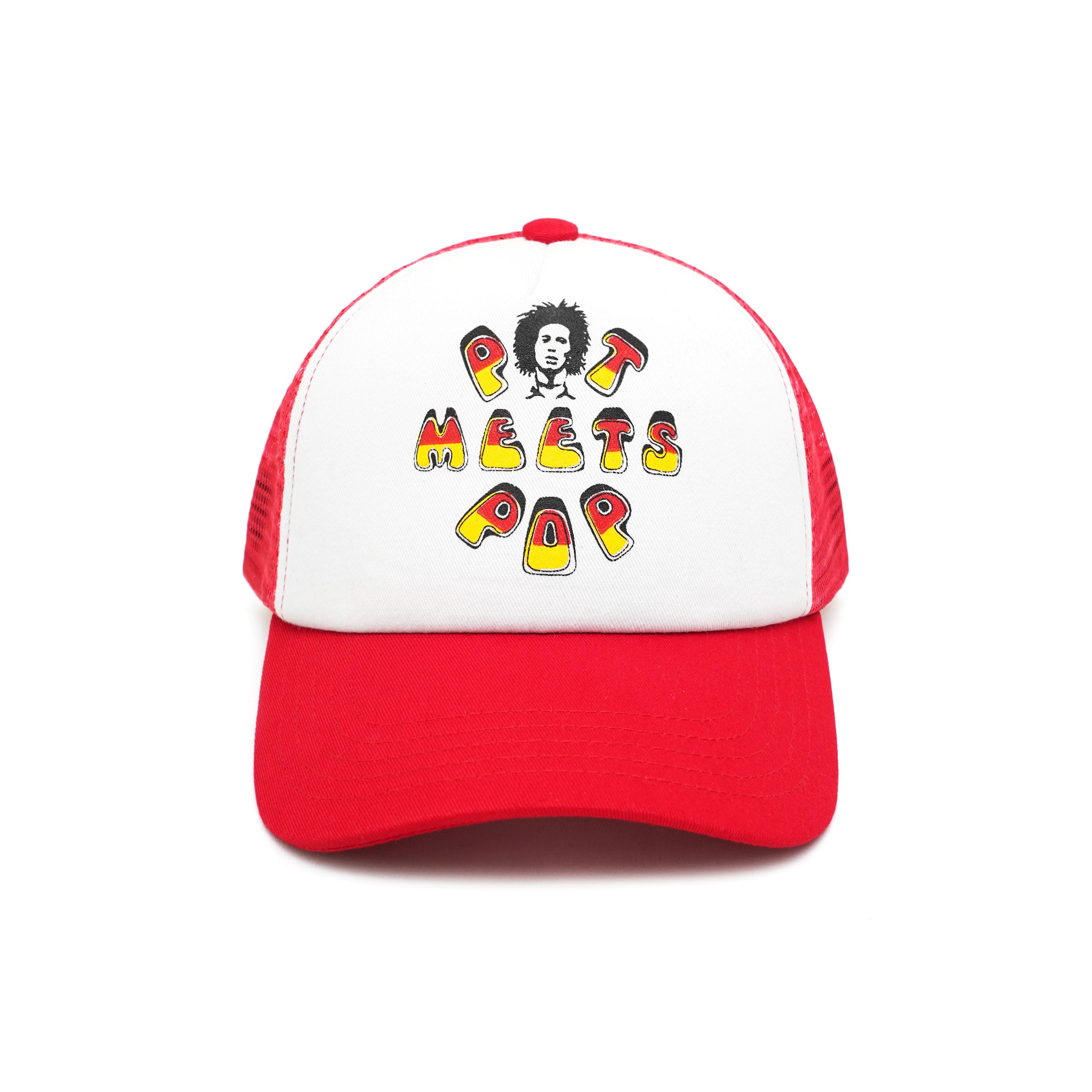 Pot Meets Pop x Bob Marley - Tuff Gong Trucker Hat Red