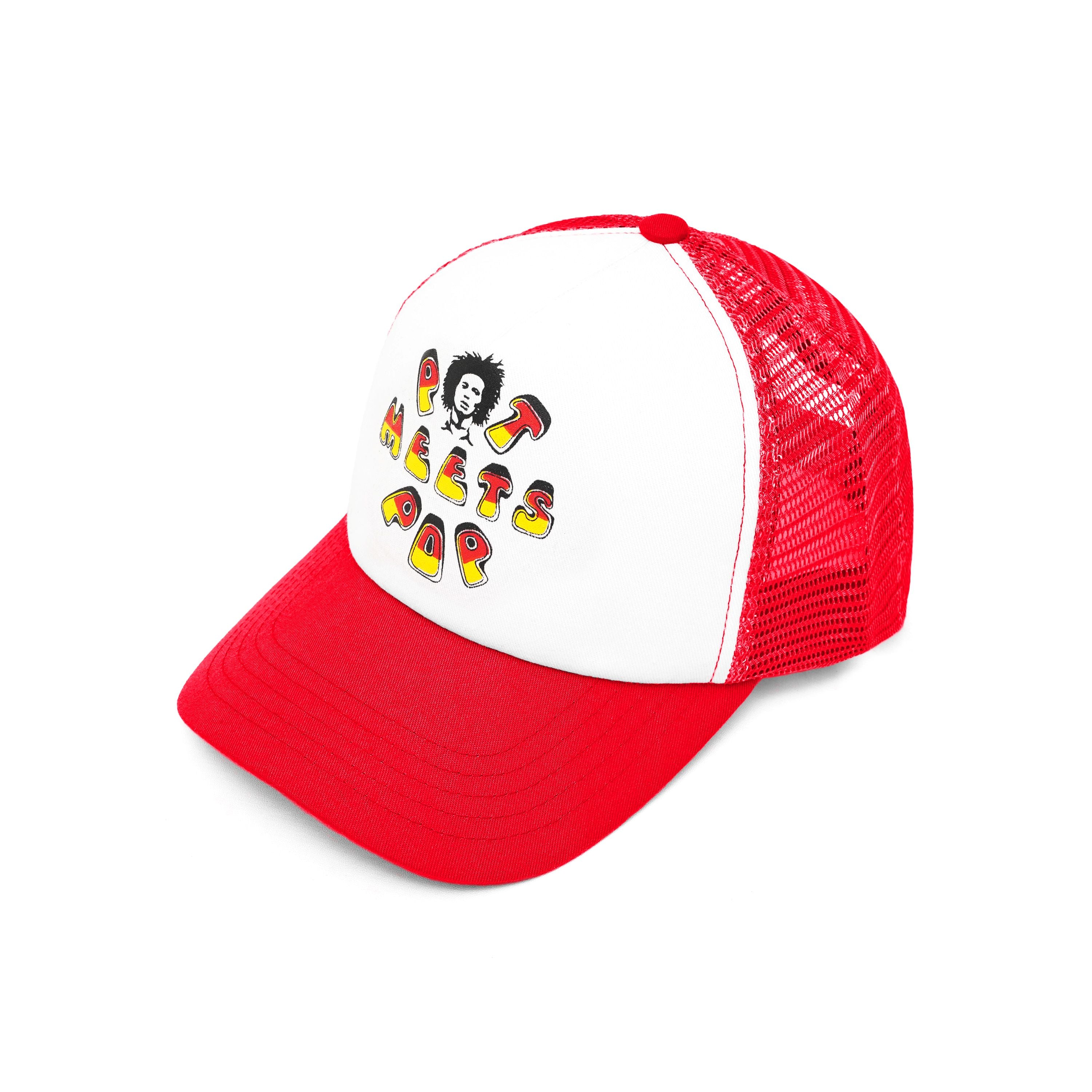 Pot Meets Pop x Bob Marley - Tuff Gong Trucker Hat Red