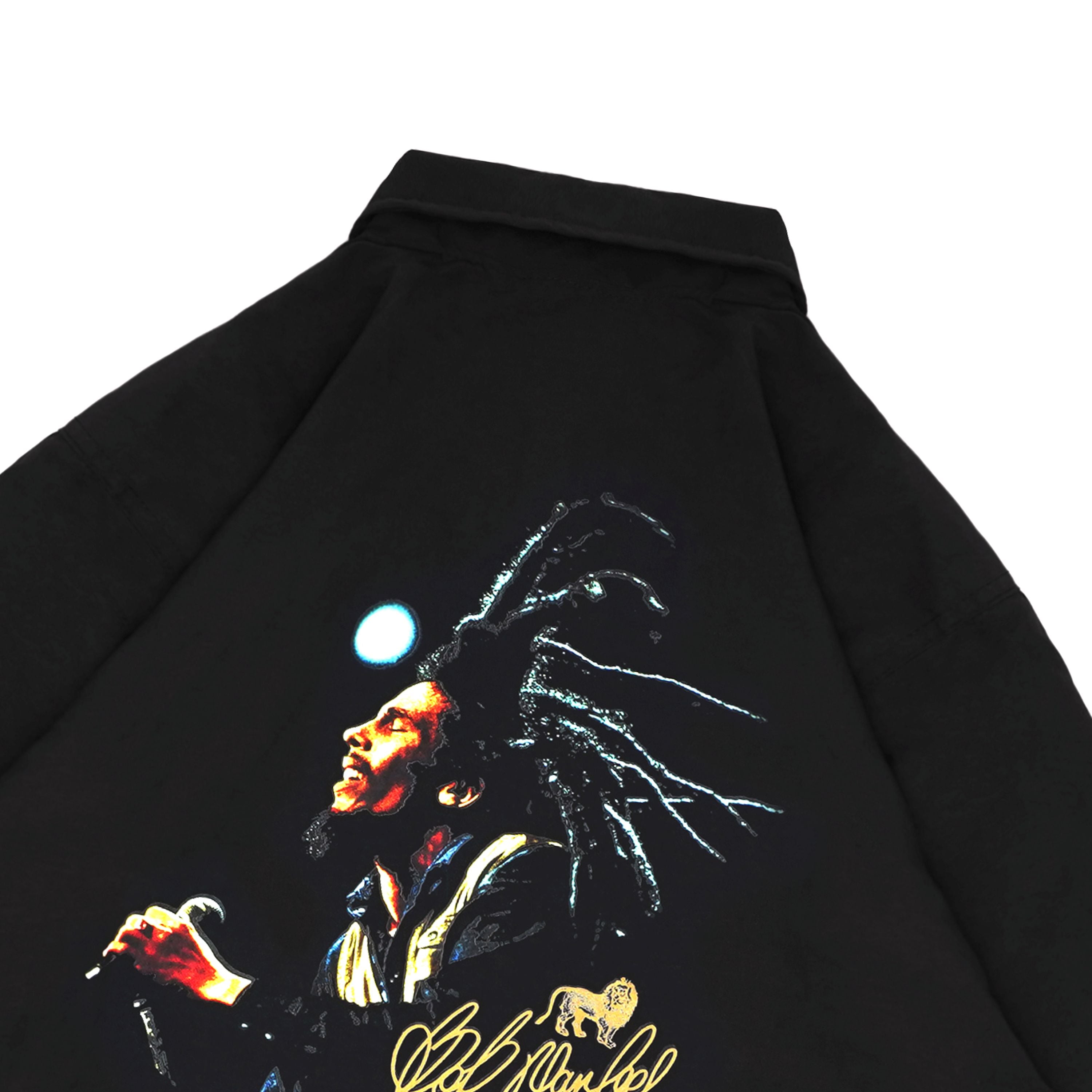 Pot Meets Pop x Bob Marley - Live Coach Jacket Black