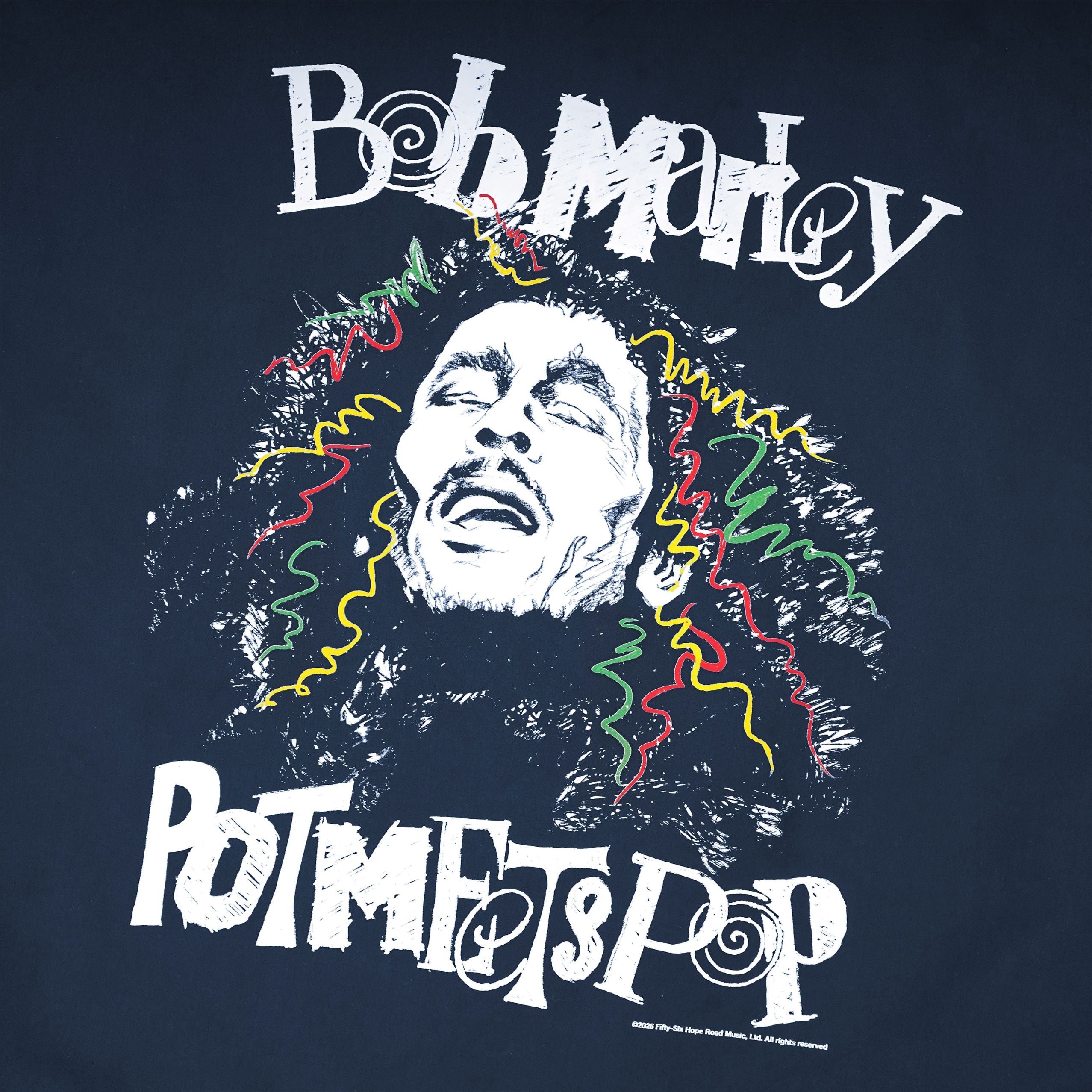 Pot Meets Pop x Bob Marley - Sketch Coach Jacket Navy