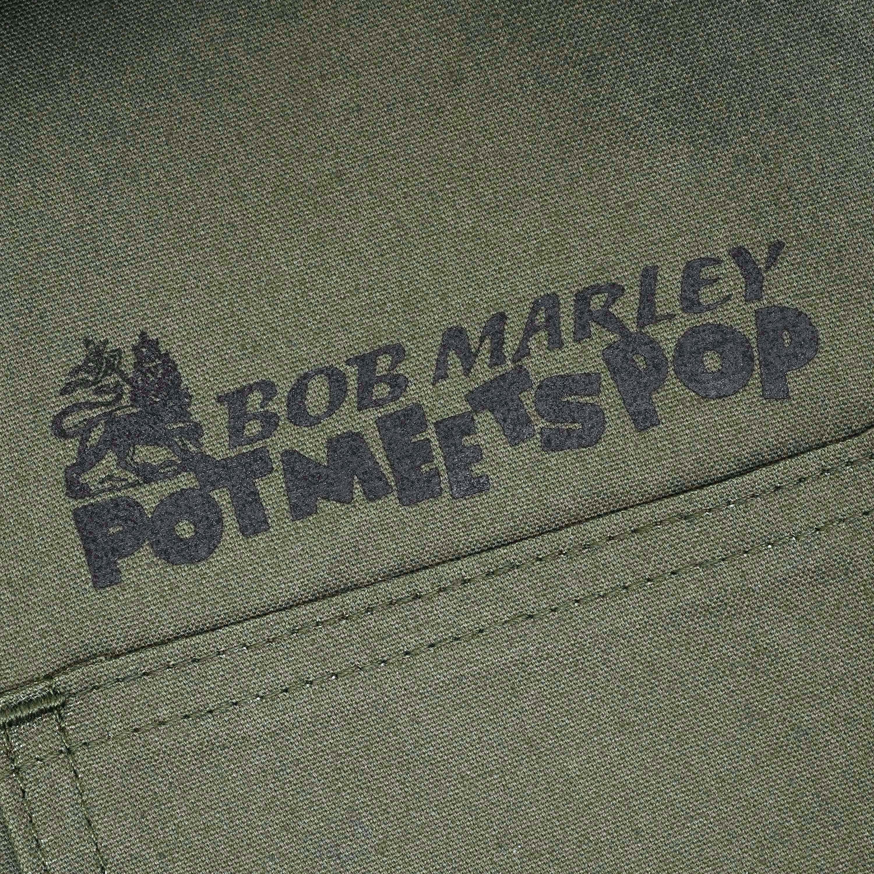 Pot Meets Pop x Bob Marley - Jamming Chore Coat Olive Green