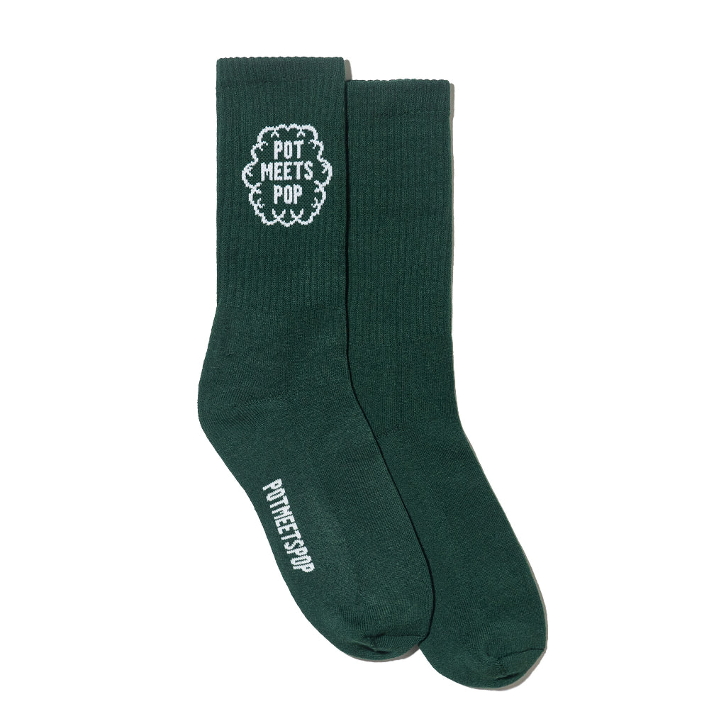 Pot Meets Pop Kaos Kaki - Smoke Logo Socks - Socks