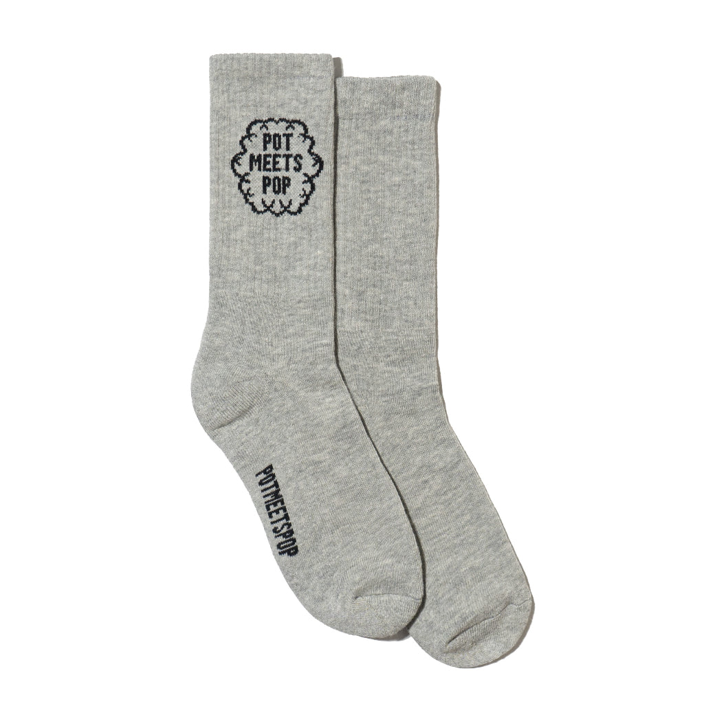Pot Meets Pop Kaos Kaki - Smoke Logo Socks - Socks