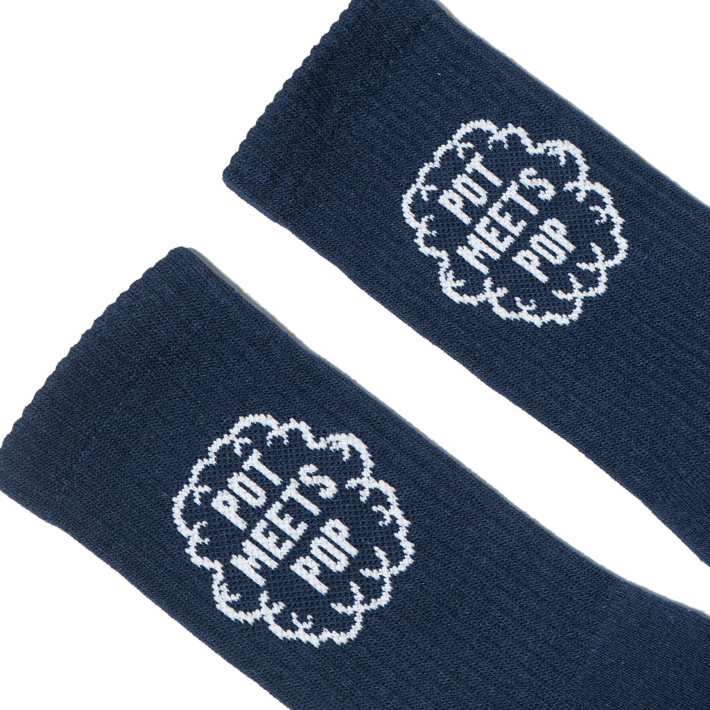 Pot Meets Pop Kaos Kaki - Smoke Logo Socks - Socks