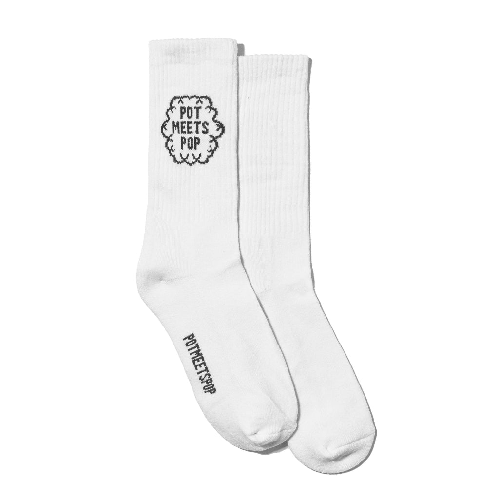 Pot Meets Pop Kaos Kaki - Smoke Logo Socks - Socks