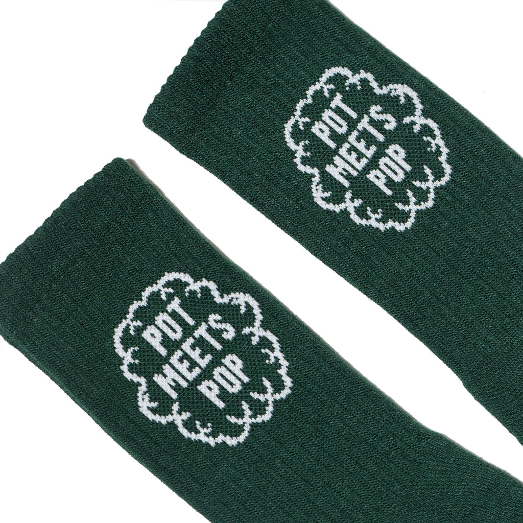 Pot Meets Pop Kaos Kaki - Smoke Logo Socks - Socks