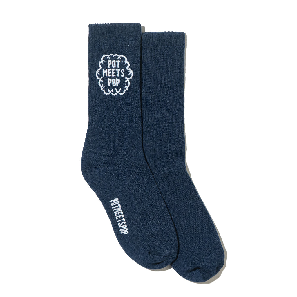 Pot Meets Pop Kaos Kaki - Smoke Logo Socks - Socks