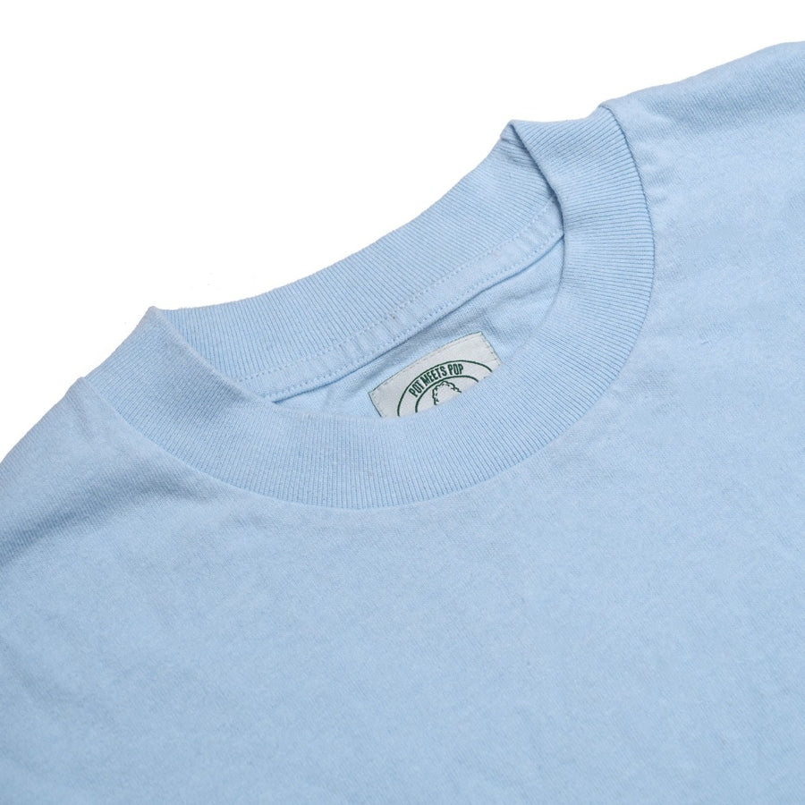 POT MEETS POP - PMP POCKET TEE BLUE