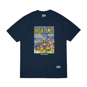 POT MEETS POP X HIGH TIMES MAGAZINE - WORLD HEMP EXPLOSION TEE NAVY