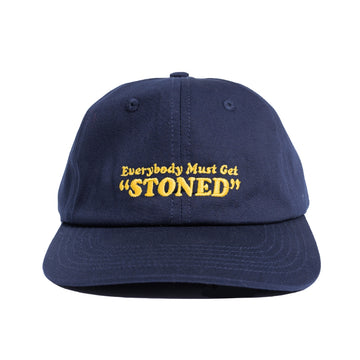 POT MEETS POP - EVERYBODY MUST GET STONED DAD CAP NAVY SS`24