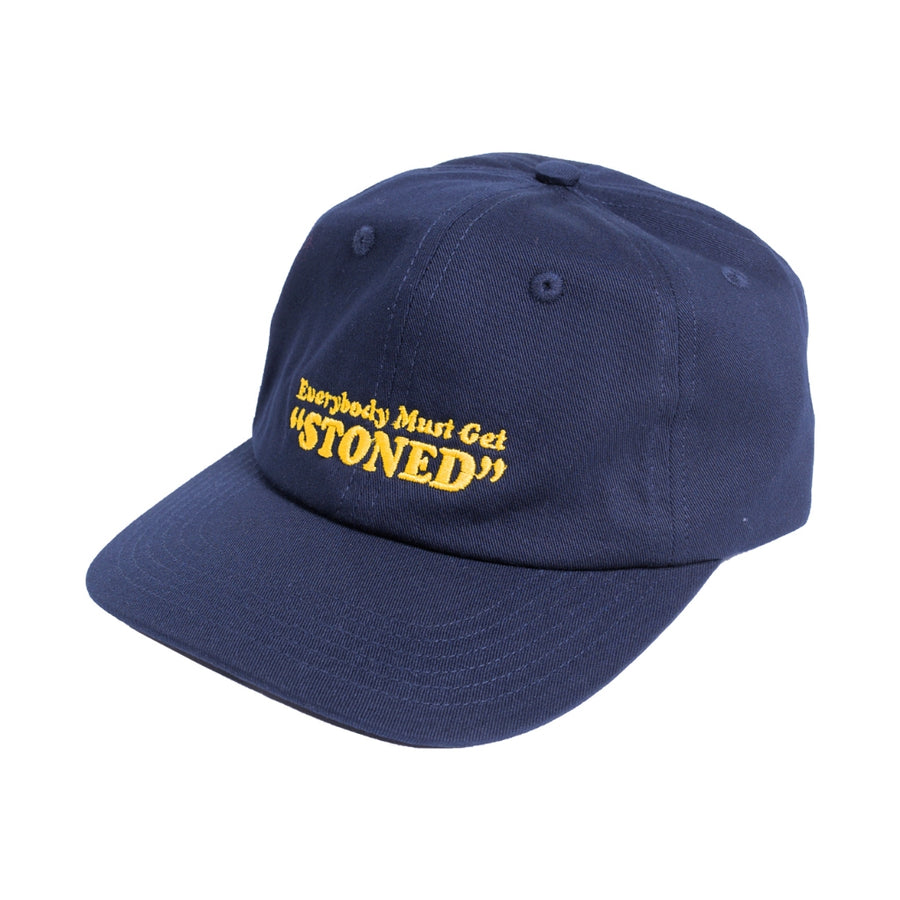 POT MEETS POP - EVERYBODY MUST GET STONED DAD CAP NAVY SS`24