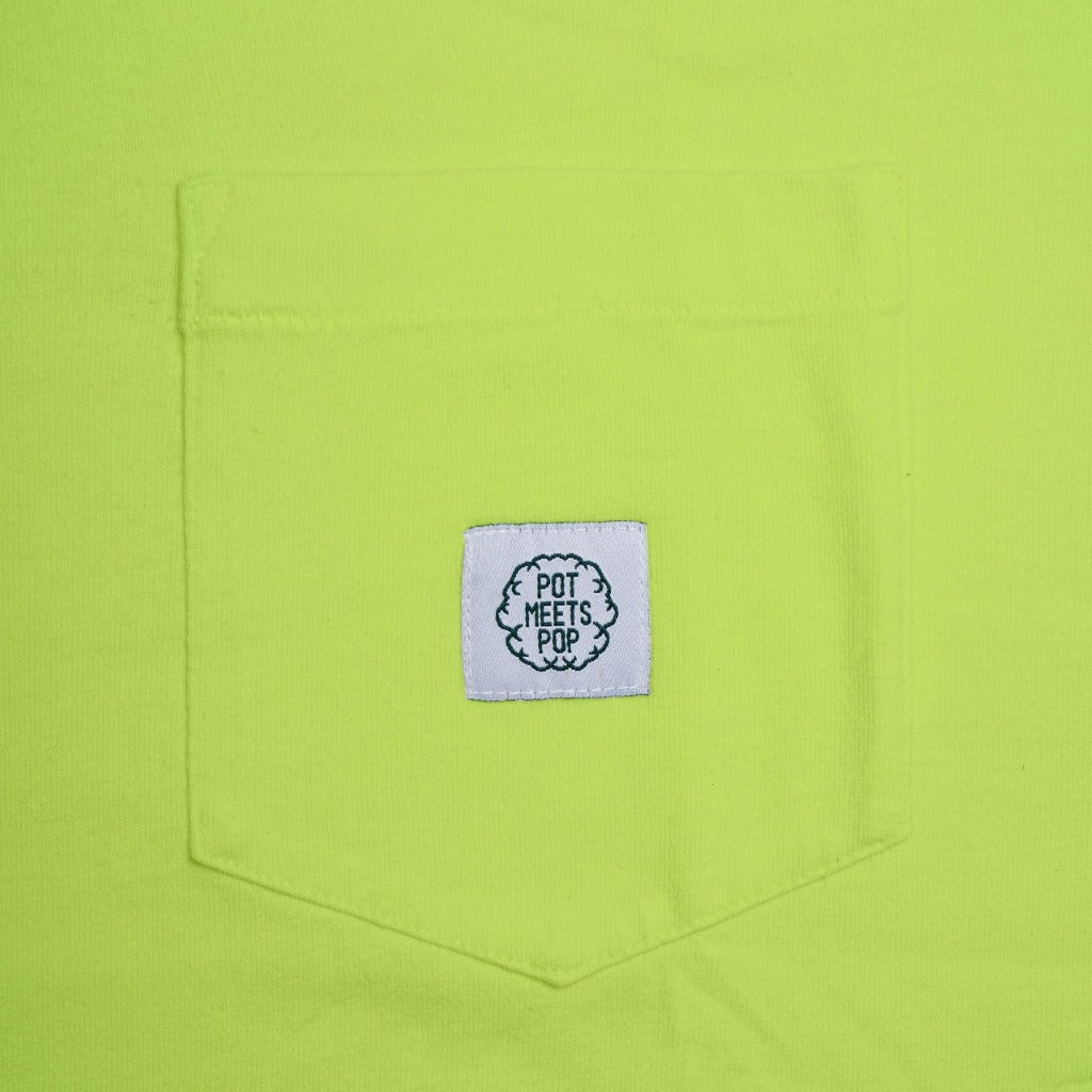 Pot Meets Pop Tshirt - Pmp Pocket Tee Green
