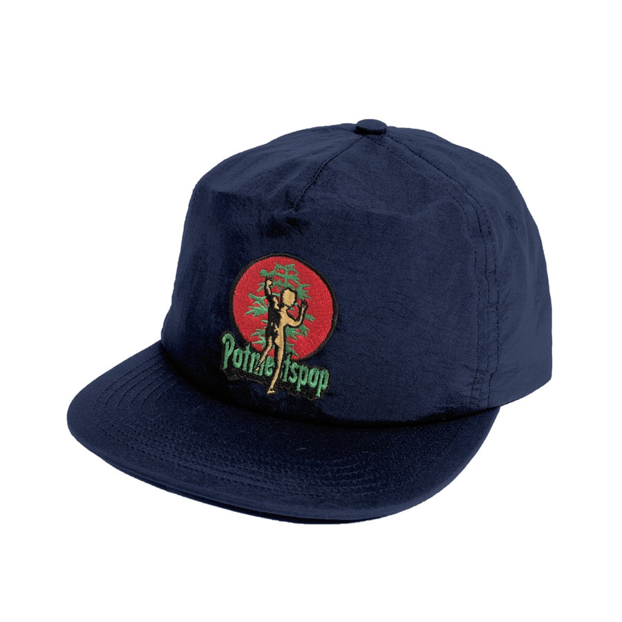 POT MEETS POP - HASH NYLON 5 PANEL SNAPBACK NAVY SS`24