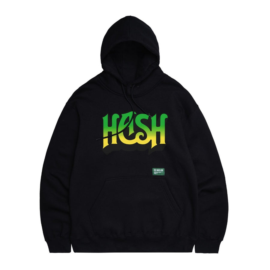 POT MEETS POP - HASH HOODIE BLACK SS`24