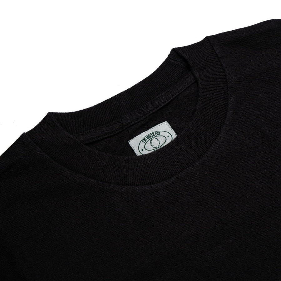 POT MEETS POP - PMP POCKET TEE BLACK