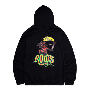 POT MEETS POP - STRICTLY ROOTS HOODIE BLACK FW`23