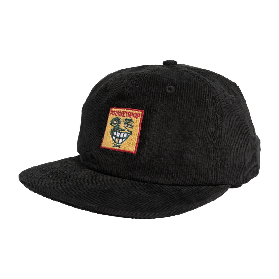 POT MEETS POP - WHY CANT BE STONED 6 PANEL CAP BLACK SS`24