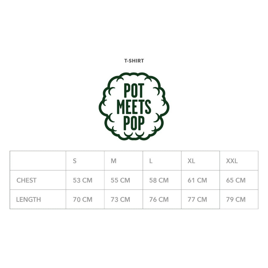 POT MEETS POP - LOGO TEE GREEN YELLOW