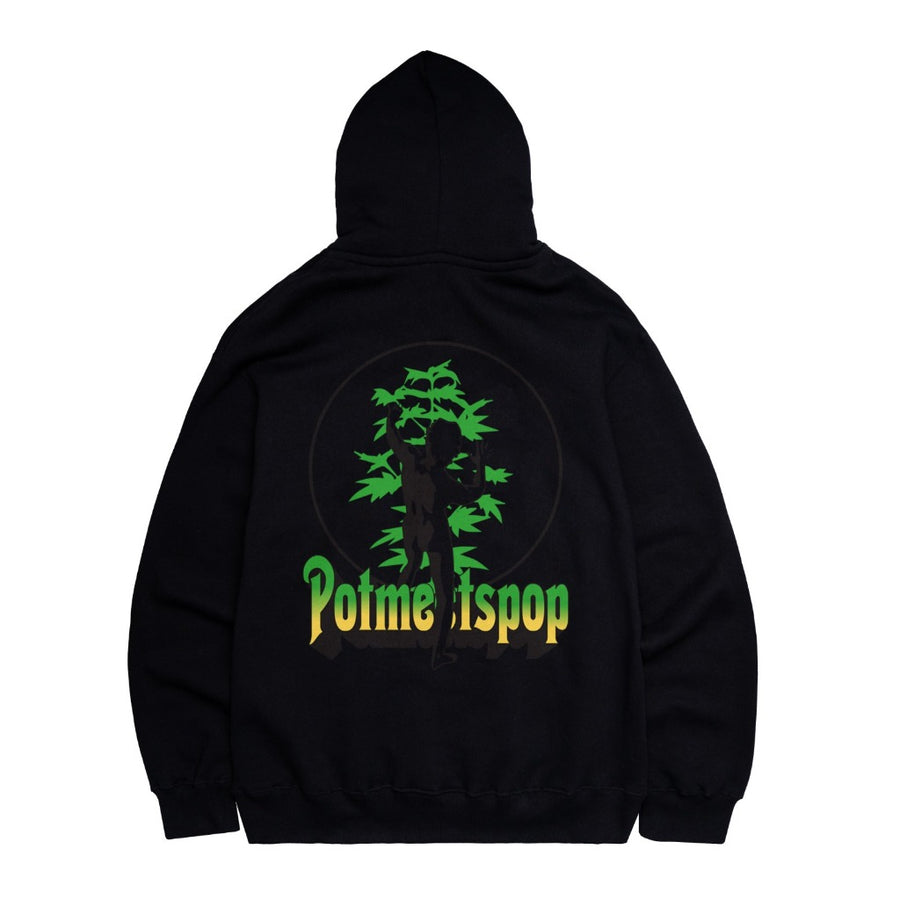 POT MEETS POP - HASH HOODIE BLACK SS`24