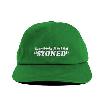 POT MEETS POP - EVERYBODY MUST GET STONED DAD CAP GREEN SS`24