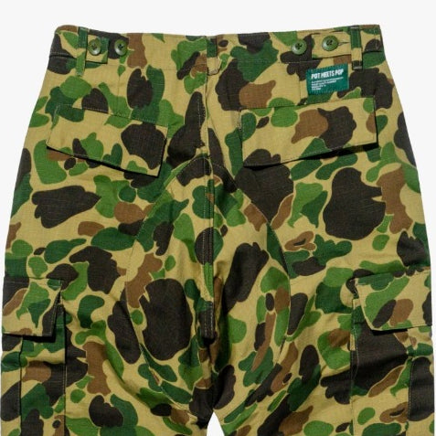 POT MEETS POP - CHRONIC CARGO PANTS DUCK HUNTER CAMO SS`24