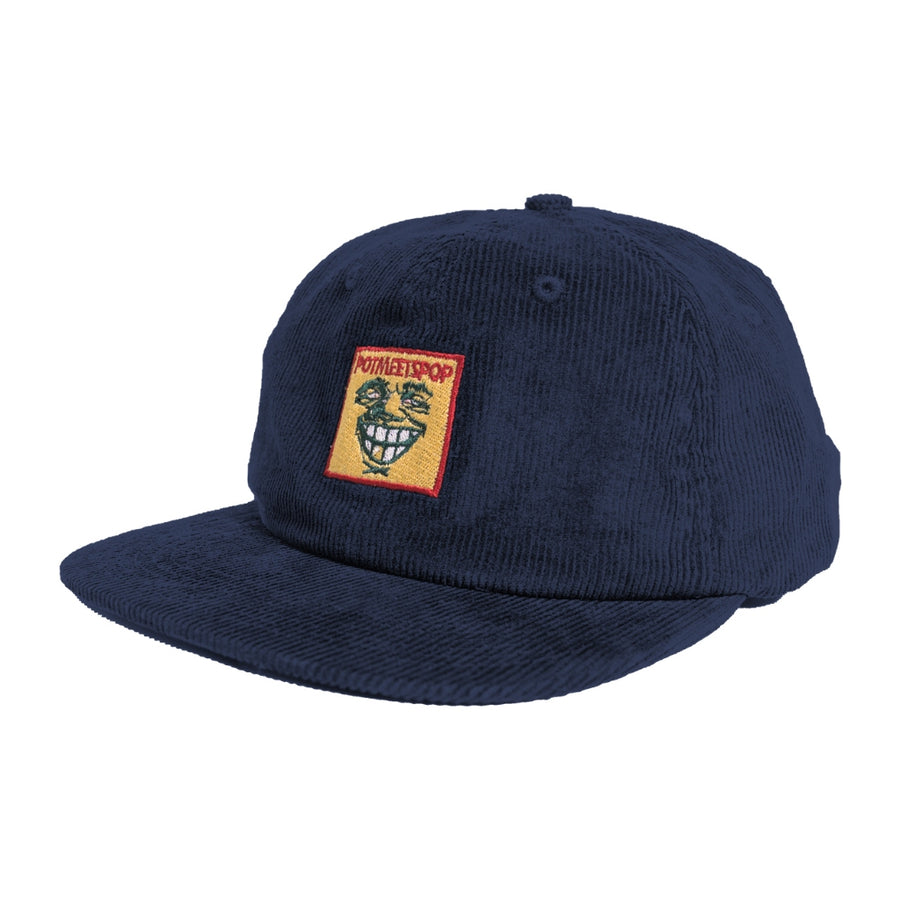 POT MEETS POP - WHY CANT BE STONED 6 PANEL CAP NAVY SS`24