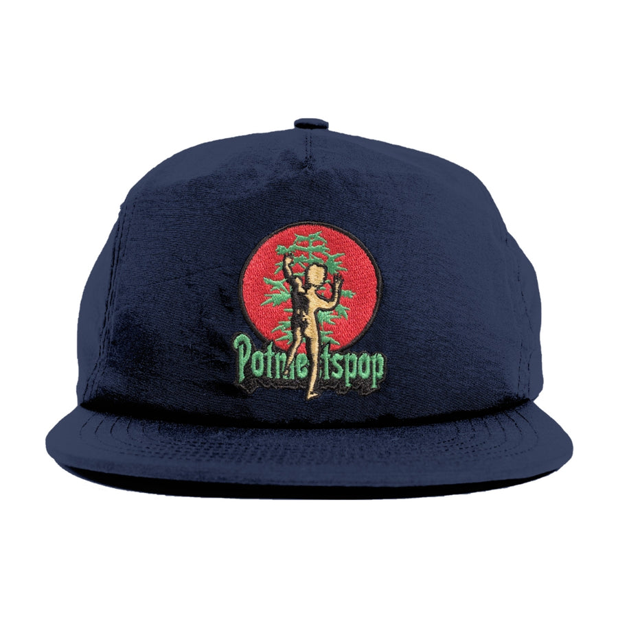 POT MEETS POP - HASH NYLON 5 PANEL SNAPBACK NAVY SS`24