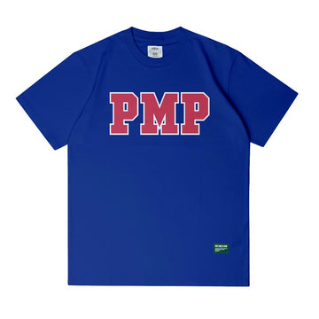 POT MEETS POP - PMP INITIAL TEE BLUE RED