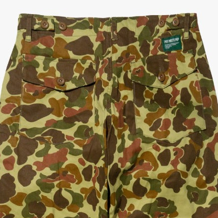 POT MEETS POP - FATTY FATIGUE PANTS FROGSKIN CAMO SS`24