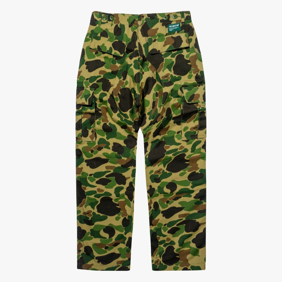 POT MEETS POP - CHRONIC CARGO PANTS DUCK HUNTER CAMO SS`24