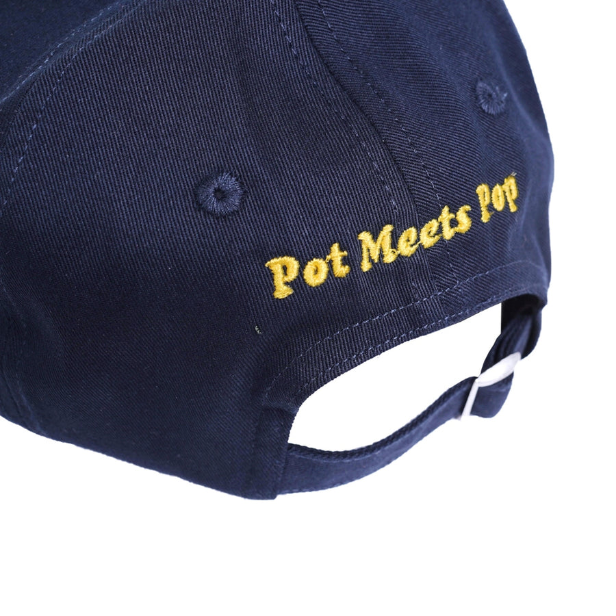 POT MEETS POP - EVERYBODY MUST GET STONED DAD CAP NAVY SS`24