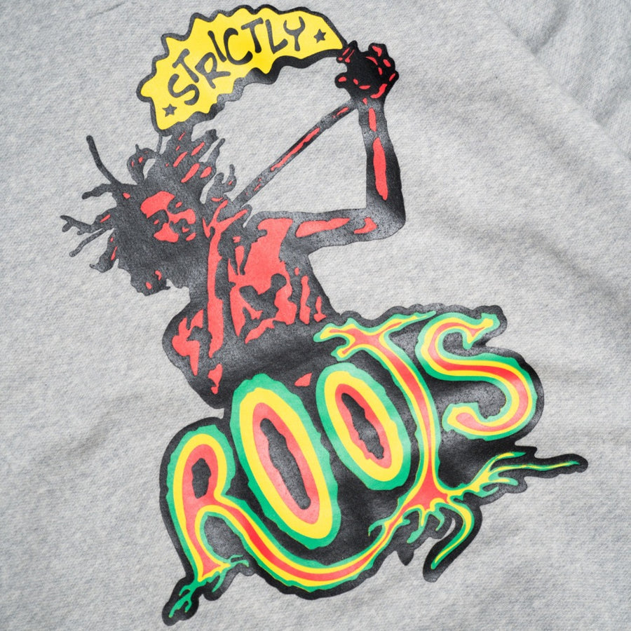 POT MEETS POP - STRICTLY ROOTS HOODIE GREY FW`23