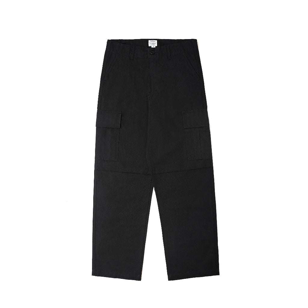 Pot Meets Pop Celana Cargo -Chronic Cargo Reguler Black Ripstop Green Ops - Cargo Pants