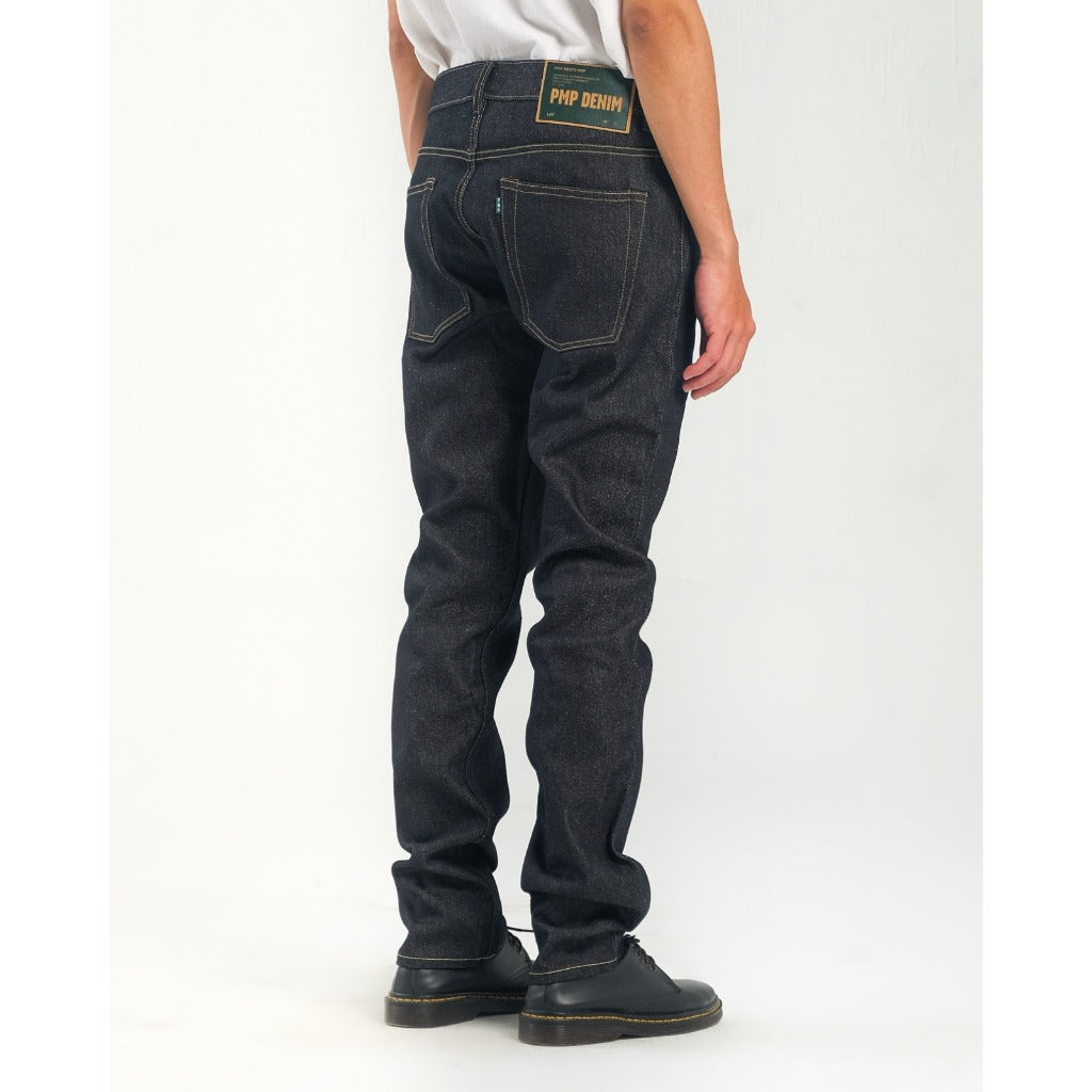 Pot Meets Pop Denim - Super Thaistick Blue Black - Slim Fit - 12.5 Oz