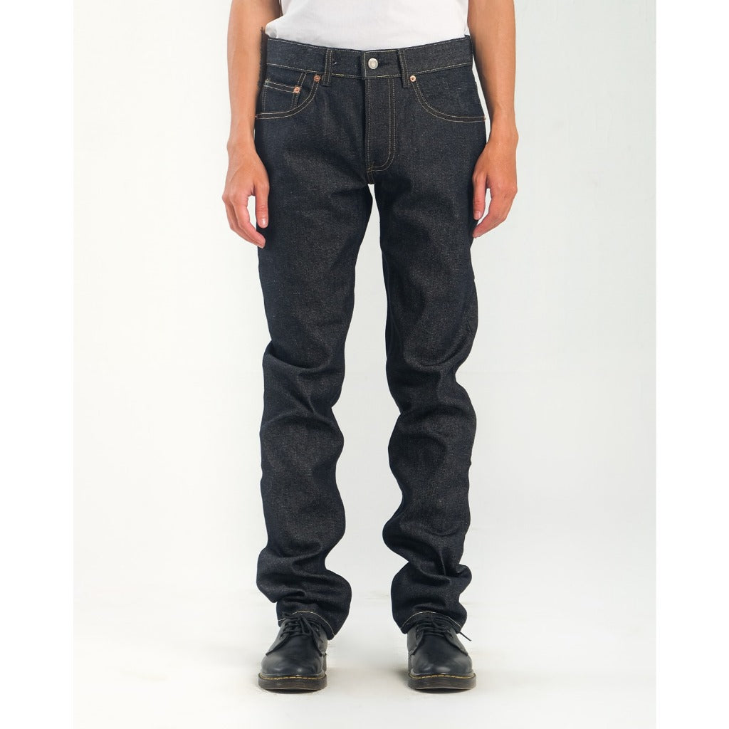 Pot Meets Pop Denim - Super Thaistick Blue Black - Slim Fit - 12.5 Oz