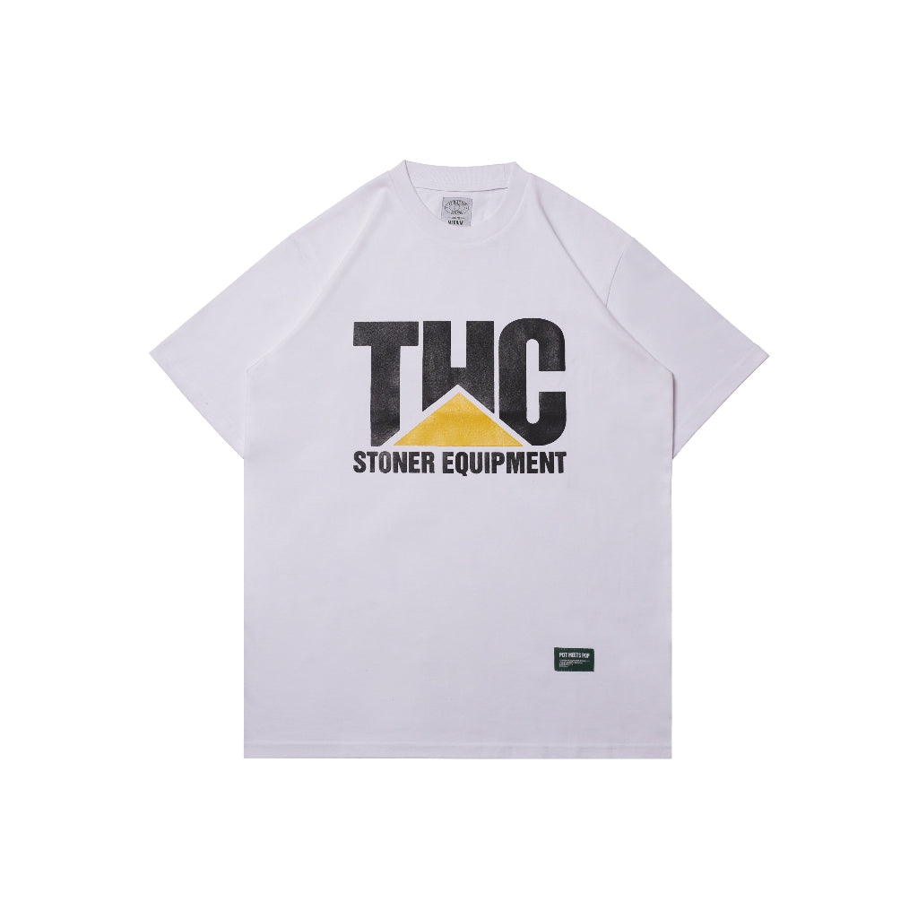 Pot Meets Pop Kaos Lengan Pendek - Thc Tee White Ss25 - T'shirt