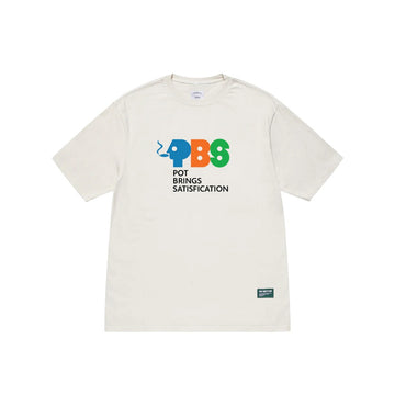 POT MEETS POP - PBS TEE WHITE FW`24