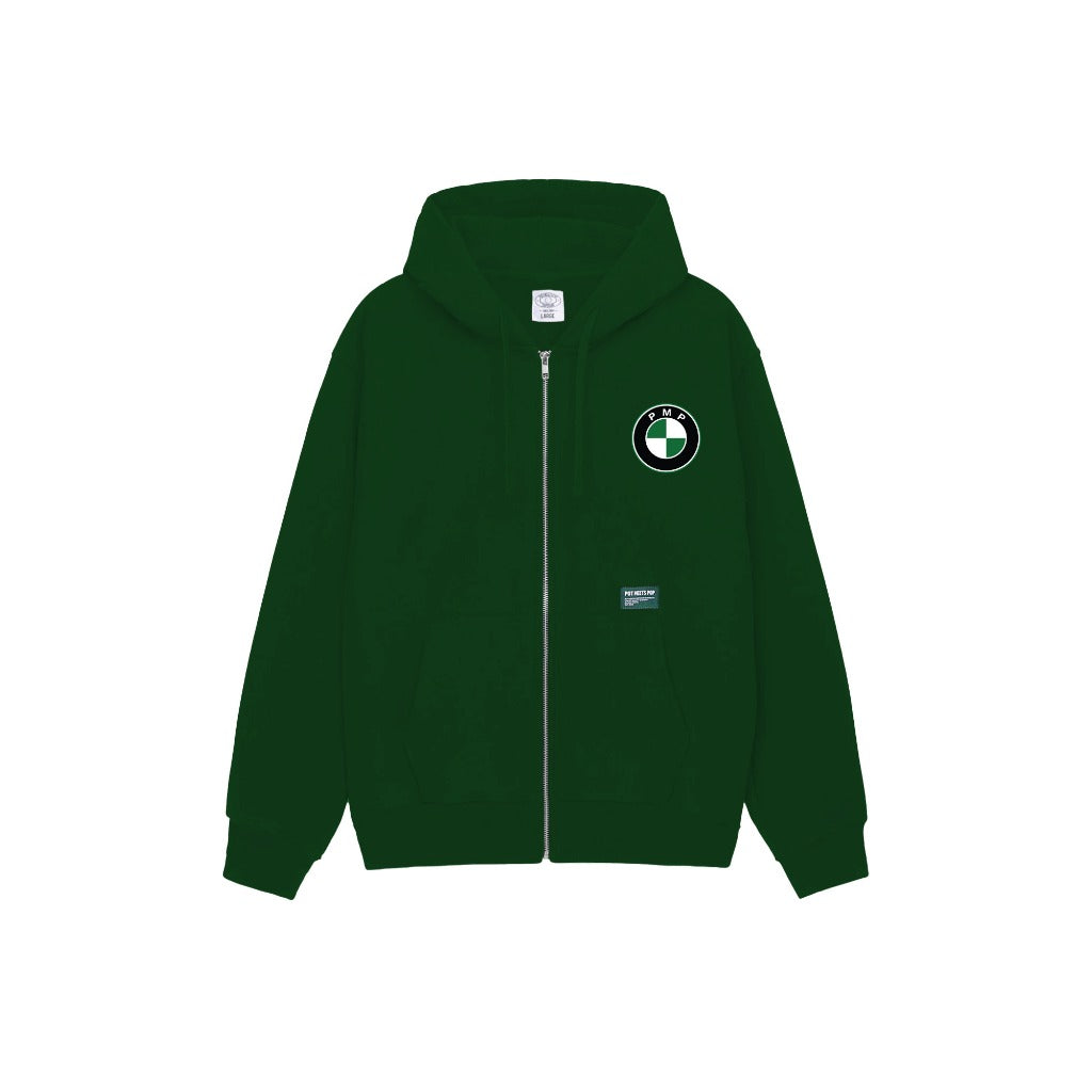Pot Meets Pop Hoodie - Thc Zip Hoodie Green Fw24