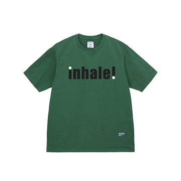 POT MEETS POP - INHALE TEE GREEN FW`24