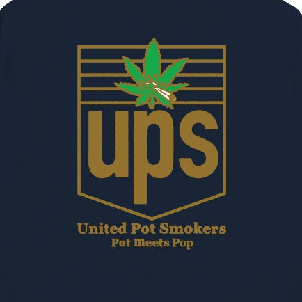 Pot Meets Pop Hoodie - Ups Hoodie Navy Fw24
