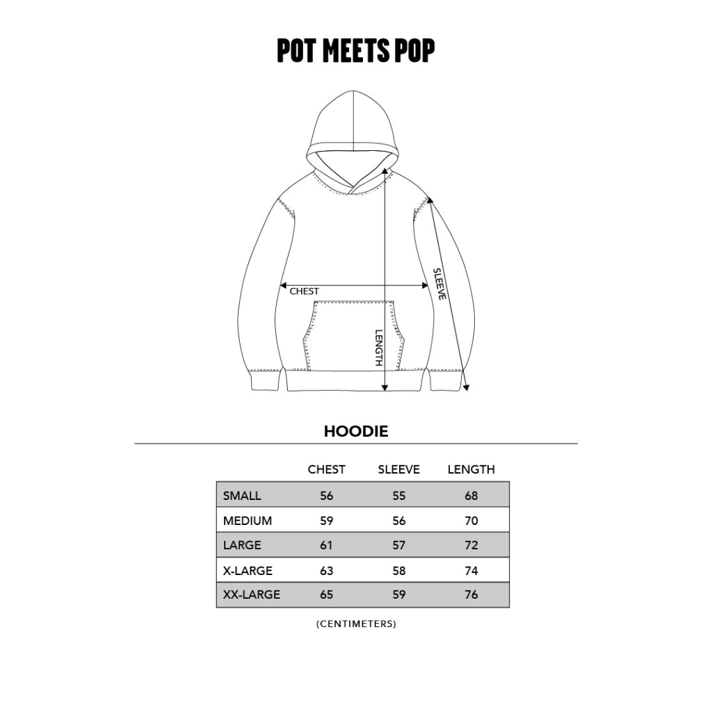 Pot Meets Pop Jaket - Budz In The Hood Hoodie Black Ss'25 - Hoodie
