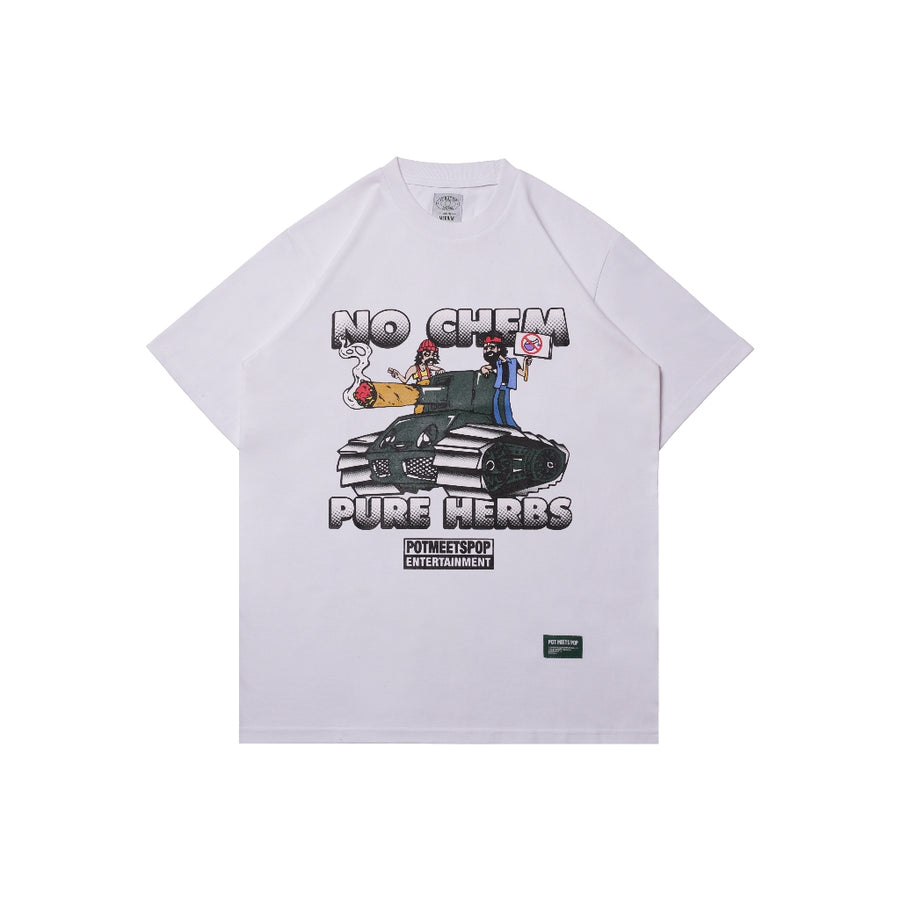 Pot Meets Pop Kaos Lengan Pendek - Pure Herbs Tee White Ss'25 - Tshirt
