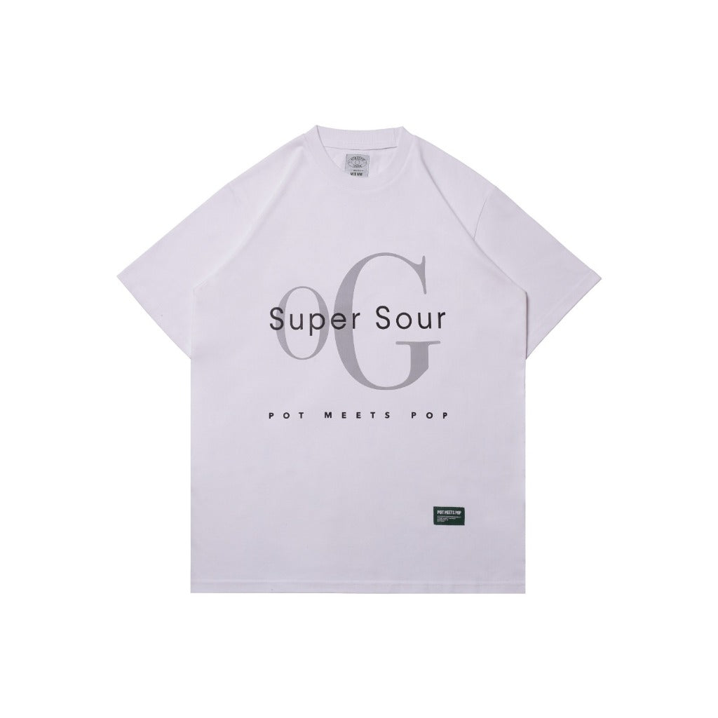 Pot Meets Pop Kaos Lengan Pendek - Super Sour Og Tee White Ss'25 - Tshirt