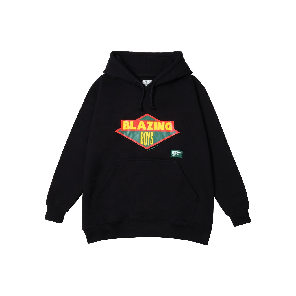 Pot Meets Pop Jaket - Blazing Boys Hoodie Black Ss`25 - Hoodie
