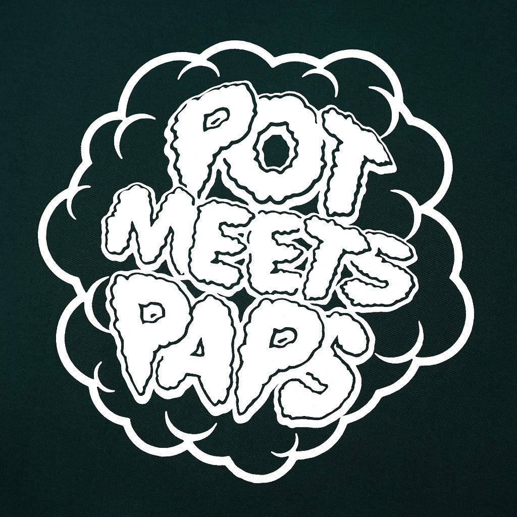 Pmp x The Paps - Pot Meets Paps Tee Green